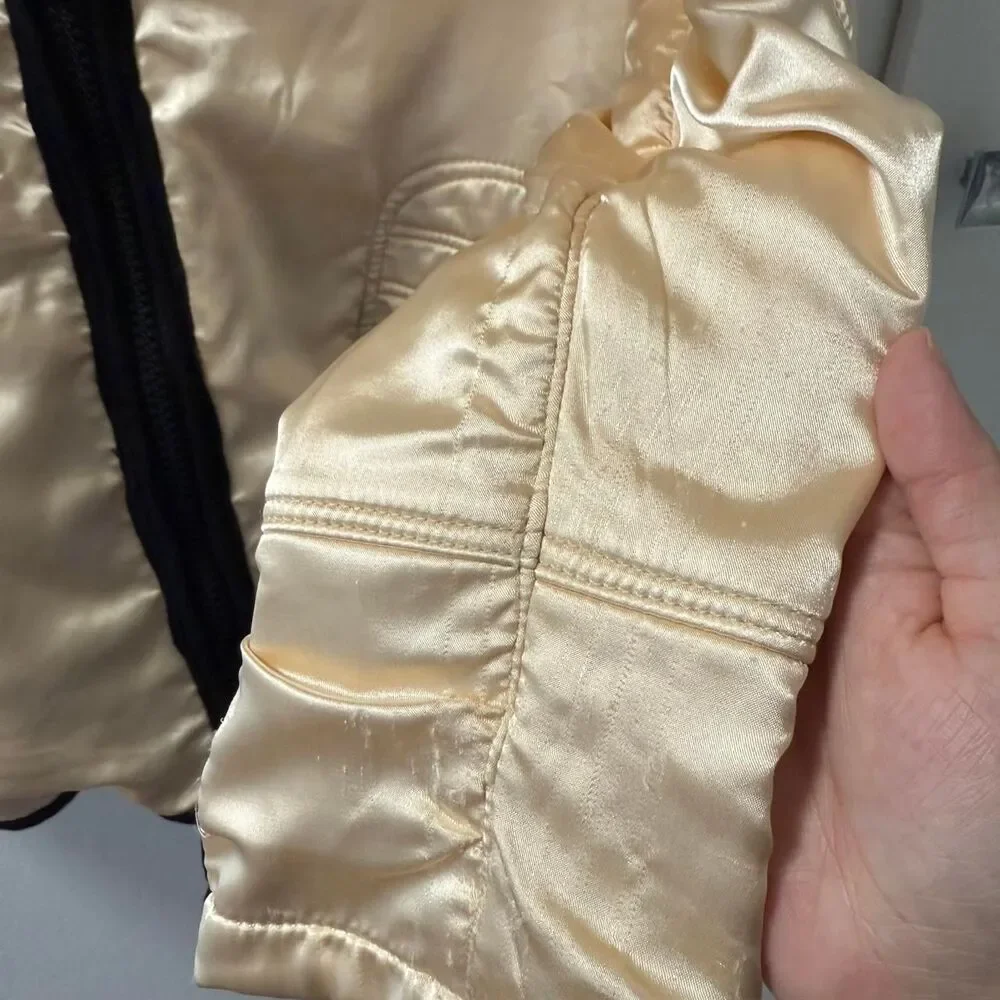 Chanel Women's Cream and Gold Jacket